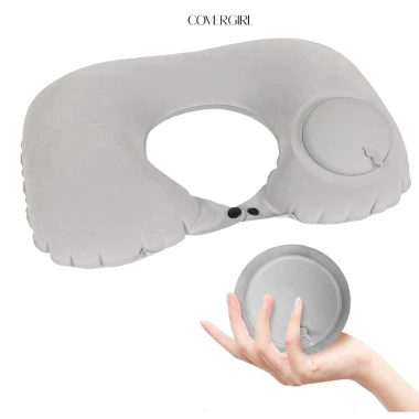 Gối Chữ U Tự Bơm Hơi Gấp Gọn COVERGIRL: Thư Giãn Văn Phòng Du Lịch Máy Bay, Giá 52.000₫ (Giá gốc 66.560₫)