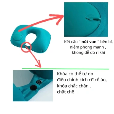 Gối Chữ U Tự Bơm Hơi Gấp Gọn COVERGIRL: Thư Giãn Văn Phòng Du Lịch Máy Bay, Giá 52.000₫ (Giá gốc 66.560₫) 6 Gối Chữ U Tự Bơm Hơi Gấp Gọn COVERGIRL: Thư Giãn Văn Phòng Du Lịch Máy Bay, Giá 52.000₫ (Giá gốc 66.560₫) 6
