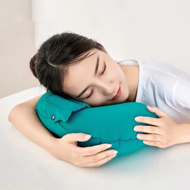 Gối Chữ U Tự Bơm Hơi Gấp Gọn Nhẹ - Thích Hợp Văn Phòng và Du Lịch, Giá 39.000₫ 4
