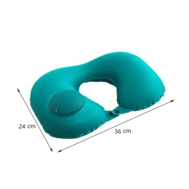 Gối Chữ U Tự Động Bơm Hơi + Bộ 3 Món Du Lịch – Thoải mái, tiết kiệm không gian, 25.357₫