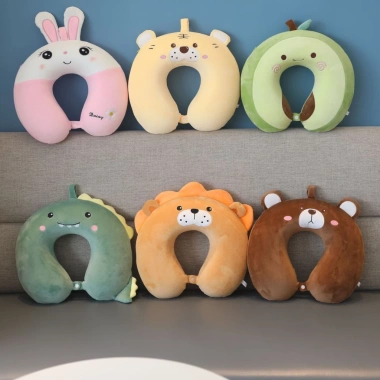 Gối chữ U tựa cổ hình dễ thương, giảm mỏi vai gáy cho dân văn phòng, giá 38k 5