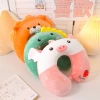 Gối chữ U tựa cổ hình dễ thương, giảm mỏi vai gáy cho dân văn phòng, giá 38k 6