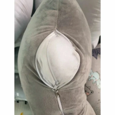 Gối chữ U và J ôm bà bầu vải nhung mịn bi 3D Tặng bông dự phòng chỉ 275.000₫