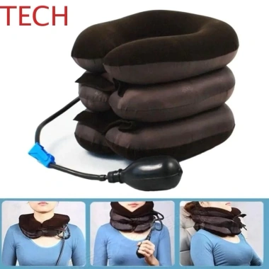 Gối Cổ 3 Tầng Bơm Hơi Mềm Mại - Thư giãn, hỗ trợ lực kéo, dùng tại nhà nam nữ, giá 86k 2 Gối Cổ 3 Tầng Bơm Hơi Mềm Mại - Thư giãn, hỗ trợ lực kéo, dùng tại nhà nam nữ, giá 86k 2