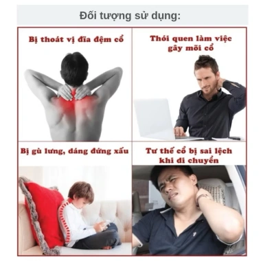 Gối Cổ 3 Tầng Bơm Hơi Mềm Mại - Thư giãn, hỗ trợ lực kéo, dùng tại nhà nam nữ, giá 86k