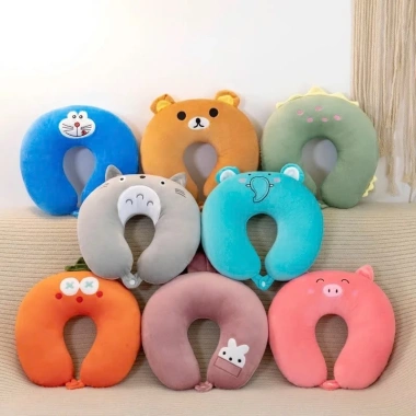 Gối Cổ Big City Bear đa mẫu ngồi ô tô, du lịch, văn phòng - Giá 70.000₫