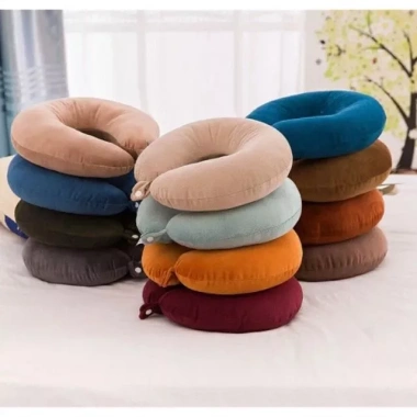 Gối cổ chữ U 32x32cm - Ngủ trưa, chống đau cổ, phù hợp máy bay, ô tô, du lịch - 65.000₫