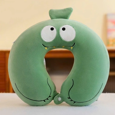 Gối Cổ Chữ U Cao Su Nguyên Khối Hình Thú - Gối Kê mịn giảm mỏi vai gáy, chỉ 69.000đ