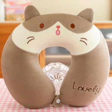 Gối Cổ Chữ U Cao Su Nguyên Khối Hình Thú - Gối Kê mịn giảm mỏi vai gáy, chỉ 69.000đ
