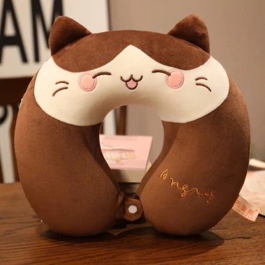 Gối Cổ Chữ U Cao Su Nguyên Khối Hình Thú - Gối Kê mịn giảm mỏi vai gáy, chỉ 69.000đ