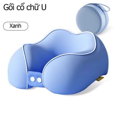 Gối cổ chữ U cao su non đàn hồi – Giảm đau mỏi cổ, ngủ ngon, ngồi xe, chỉ 229.000₫