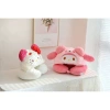 Gối cổ chữ U Kuromi ngủ trưa, văn phòng & du lịch kèm mũ trùm đầu, giảm giá 169k 9