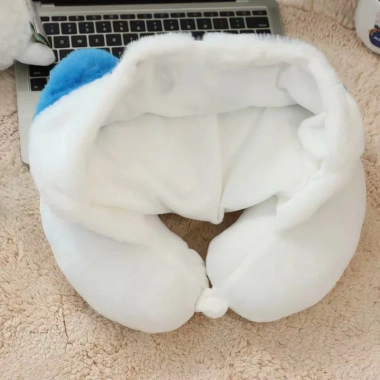 Gối cổ chữ U mũ Kitty giữ ấm mềm mại chất liệu mềm giảm giá 160k từ 196.800 VND gối kê cổ hình chữ U 6