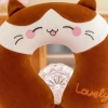 Gối cổ du lịch chữ U cúc cài, ruột cao su non - Giảm giá 95k, chống mỏi cổ 5