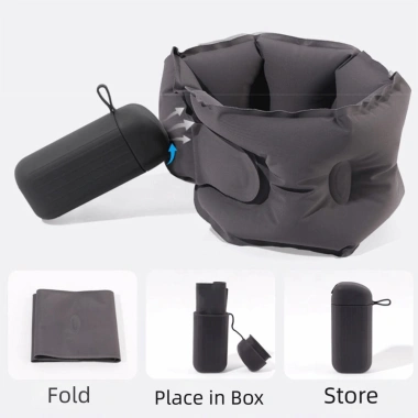 Gối cổ du lịch hình chữ U YITAQI - Bơm hơi điều chỉnh, thoáng khí, 360° bỏ túi, hỗ trợ máy bơm, giảm đau cổ - 173.664₫ 9