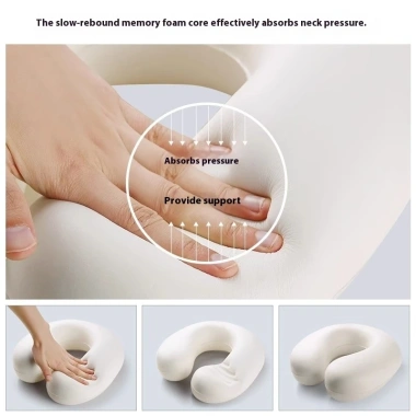 Gối cổ hình chữ U hoạt hình trẻ em Memory Foam du lịch hỗ trợ ngủ văn phòng gối đi học di động tiện dụng chỉ 223.374₫