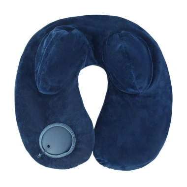 Gối cổ MERY U‑shape bướu đôi bơm hơi – Du lịch, công sở, cắm trại tiện dụng, cao cấp 120k
