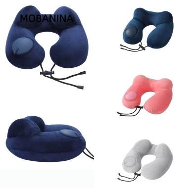 Gối cổ MOBANINA chữ U di động, bơm hơi nhanh, tiện du lịch, cắm trại - 121.824₫