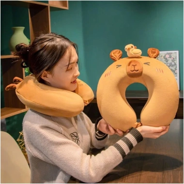 Gối cổ U ruột cao su non, vải co giãn 4 chiều mịn đàn hồi – Thoải mái đi xe, ngủ trưa 119k