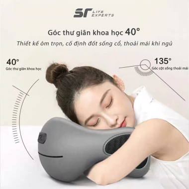Gối Cổ Văn Phòng Chữ U Cao Su Non Sairui Công Thái Học - Chống Đau Vai Gáy, Tựa Cổ Khi Bay, Ô Tô, Du Lịch, Giá Ưu Đãi 249k 7