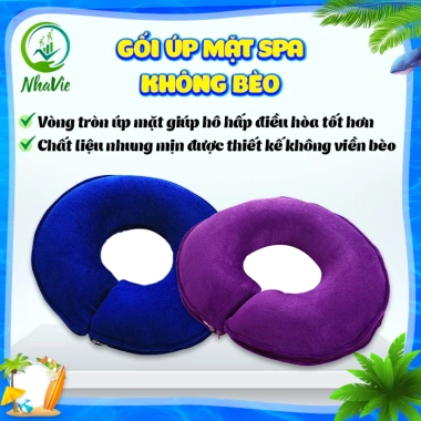 Gối Cong Úp Spa Massage Body Không Bẻo - Nhung Mềm Mịn, êm ái, phù hợp du lịch và văn phòng thẩm mỹ - Giá chỉ 32.000đ