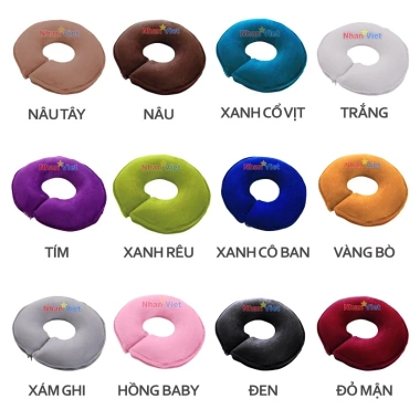 Gối Cong Úp Spa Massage Body Không Bẻo - Nhung Mềm Mịn, êm ái, phù hợp du lịch và văn phòng thẩm mỹ - Giá chỉ 32.000đ
