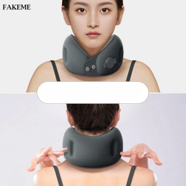 Gối du lịch bơm hơi gập lại, lưu trữ mềm, hỗ trợ cổ thoải mái - Giá 149.040 VND 9