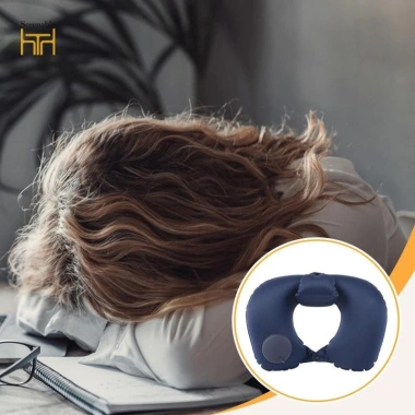 Gối Du Lịch Bơm Hơi Mềm Mại Hình Chữ U Cổ Hỗ Trợ - Thoải Mãi Cho Ô Tô, Chuyến Bay - Giá 118.800₫
