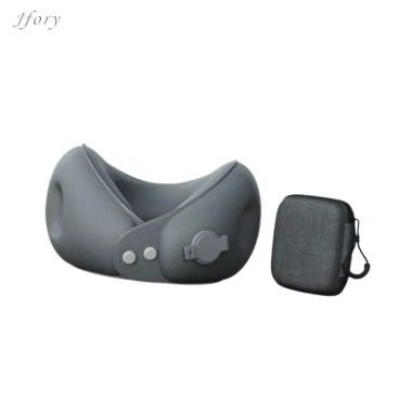 Gối Du Lịch Bơm Hơi Mềm, Thoáng Khí, Gập Được, Hỗ Trợ Cổ Đi Xe Lửa, Máy Bay, Ô Tô
