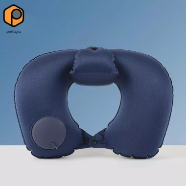 Gối du lịch bơm hơi người lớn hỗ trợ cổ nhẹ, thích hợp chuyến bay dài, công sở, du lịch, xe lửa - giá 106.920 VND
