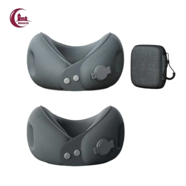 Gối du lịch bơm hơi siêu nhẹ, giặt được, hỗ trợ cổ, gọn gàng cho máy bay và ba lô 3