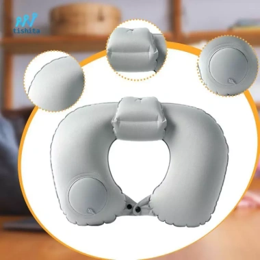 Gối du lịch bơm hơi Tựa đầu di động cho ô tô, chuyến bay dài, văn phòng tại nhà - Siêu thoải mái, giá ưu đãi 105.840₫ 7