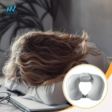 Gối du lịch bơm hơi Tựa đầu di động cho ô tô, chuyến bay dài, văn phòng tại nhà - Siêu thoải mái, giá ưu đãi 105.840₫ 9
