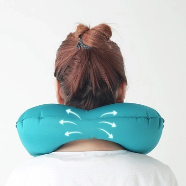 Gối du lịch FEDAOG siêu nhẹ, bơm hơi tự động, hình chữ U thoải mái, hỗ trợ cổ ô tô - Giá 61.668₫ 5