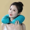 Gối du lịch siêu mềm hình chữ U, đổ xô dễ dàng, bền thoải mái cho chuyến bay dài 2