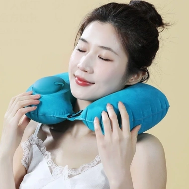 Gối du lịch siêu mềm hình chữ U, đổ xô dễ dàng, bền thoải mái cho chuyến bay dài 4 Gối du lịch siêu mềm hình chữ U, đổ xô dễ dàng, bền thoải mái cho chuyến bay dài 4