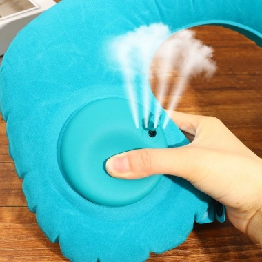 Gối du lịch siêu mềm hình chữ U, đổ xô dễ dàng, bền thoải mái cho chuyến bay dài