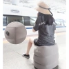 Gối gác chân cao cấp bơm hơi, dùng tại nhà, máy bay, ô tô - kèm túi bơm 2