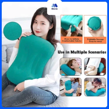 Gối Hơi Đa Năng Gấp Gọn Tiện Lợi - Êm Ái, Thoải Mái Công Việc và Du Lịch, Giá 89.000