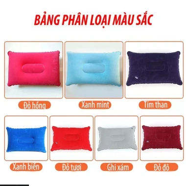 Gối hơi gấp gọn ngủ văn phòng tiện dụng - Bơm hơi nhanh, giá chỉ 25.000₫ 2
