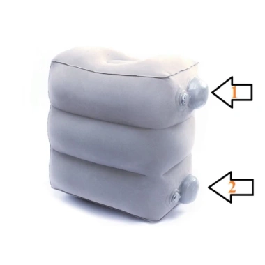 Gối hơi kê chân 3 tầng du lịch văn phòng - Giá chỉ 179.000 VND, giảm 41.170 VND 10