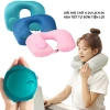 Gối hơi kê cổ chữ U gấp gọn, bơm tự động, bỏ túi du lịch tiện lợi chỉ 55k