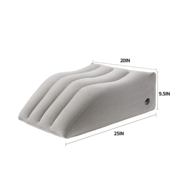 Gối Kê Chân Bơm Hơi Tam Giác PVC - Du Lịch, Chống Giãn Tĩnh Mạch, Giá 68.000₫