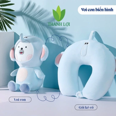 Gối Kê Cổ 2 trong 1 Siêu Mềm, Hạt Xốp U - Du Lịch và Văn Phòng, Giá 135.000đ 10