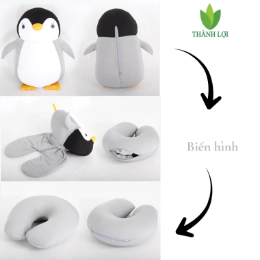 Gối Kê Cổ Biến Hình 2 Trong 1 Hạt Xốp - Gối Chữ U Đổi Hình Thú Đáng Yêu 120k