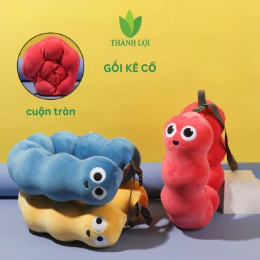 Gối kê cổ cao su nhân tạo cuộn tròn, gối du lịch chữ U - 145.000 VND