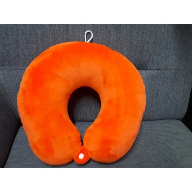 Gối kê cổ chữ U bọc nhung cúc bấm - giảm mỏi cổ, thoải mái, chỉ 45.000₫