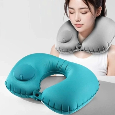 Gối Kê Cổ Chữ U Bơm Hơi Tự Động – Chống Đau Vai Gáy, Gấp Gọn Tiện Lợi, Gối Du Lịch & Ngủ Tựa Cổ – Giá 37.900₫