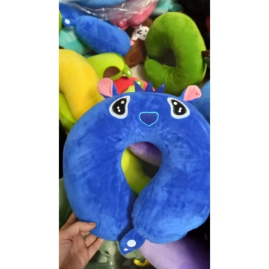 Gối Kê Cổ Chữ U Bông Đệm Đỡ Cổ Đi Máy Bay, Ô tô Du Lịch - Chống Mỏi Cổ, Thích Hình Thú, Dễ Mang 9
