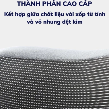 Gối kê cổ chữ U CECILA cao su non mềm, đàn hồi tốt, vỏ mịn thoáng khí dành cho dân văn phòng